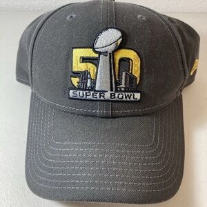 Super Bowl 50 - Adjustable Gray Hat Ball Cap New Era NFL - San Francisco